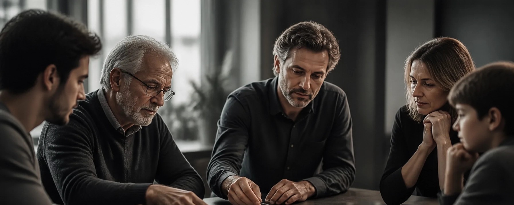 Multi-generational family members involved in decision making